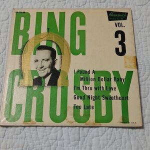 Bing Crosby Vinyl Record Vol. 3 - Brunswick 45 RPM EP # EB-71028